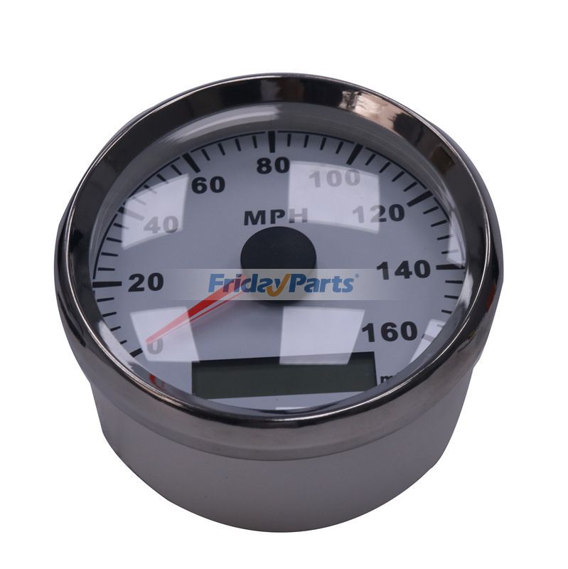 FridayParts 85 mm 0-160 MPH GPS-Tachometer für Auto