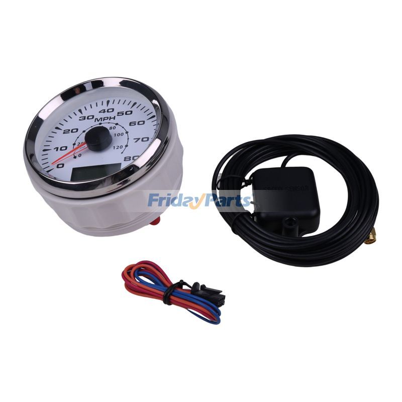 85mm 12V 24V Universal GPS Tachometer Kilometerzähler 80MPH 120KM/H mit ODO COG Trip 7 Hintergrundbeleuchtung