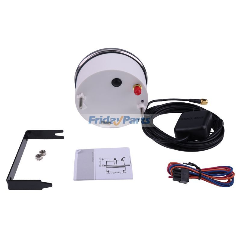 FridayParts 85mm 12V/24V Garantiert MPH GPS Tachometer Kilometerzähler 160MPH für Auto mit Hintergrundbeleuchtung