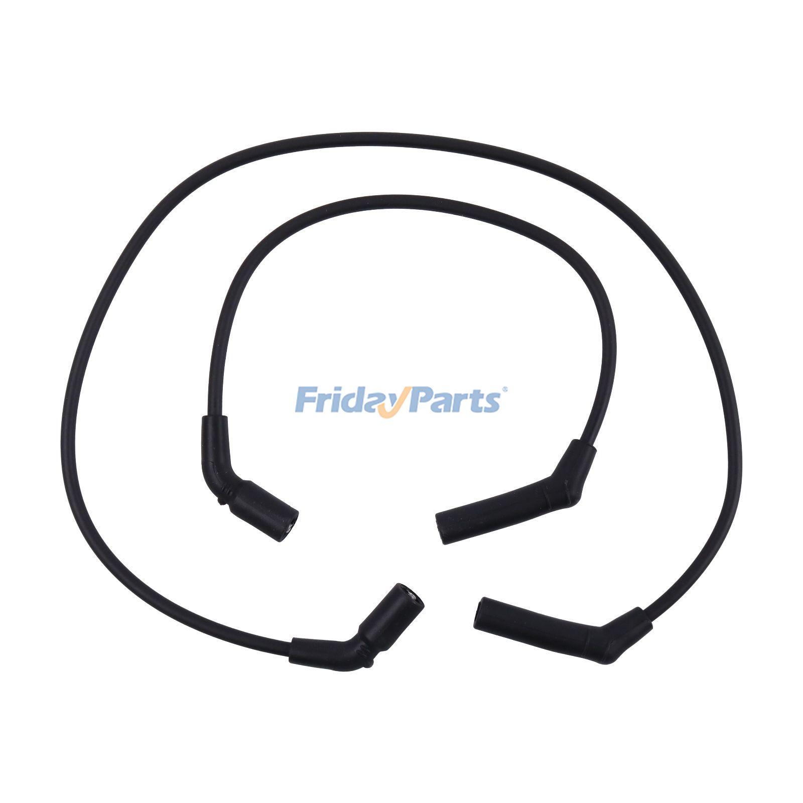 Fils de bougie d'allumage en silicone noir de 8 mm TONS-0915FLH-8MM pour moto Harley Davidson 2009-2016 FLHR Road King