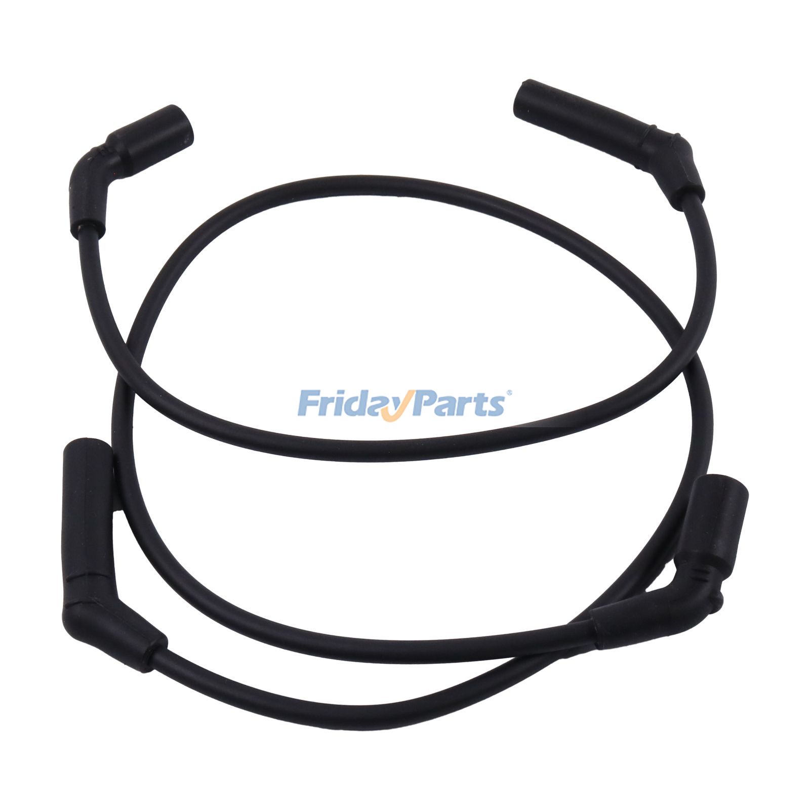 Fils de bougie d'allumage en silicone noir de 8 mm TONS-0915FLH-8MM pour moto Harley Davidson 2009-2016 FLHR Road KingpourPour Harley-Davidson