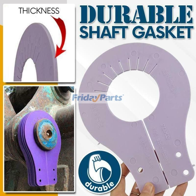 FridayParts 8-teiliges 50-mm-Löffelstift-Unterlegscheiben-Set, nicht demontierbar, für Caterpillar CAT, Bobcat, John Deere, Komatsu, Kubota, Takeuchi, CASE und Kompaktlader