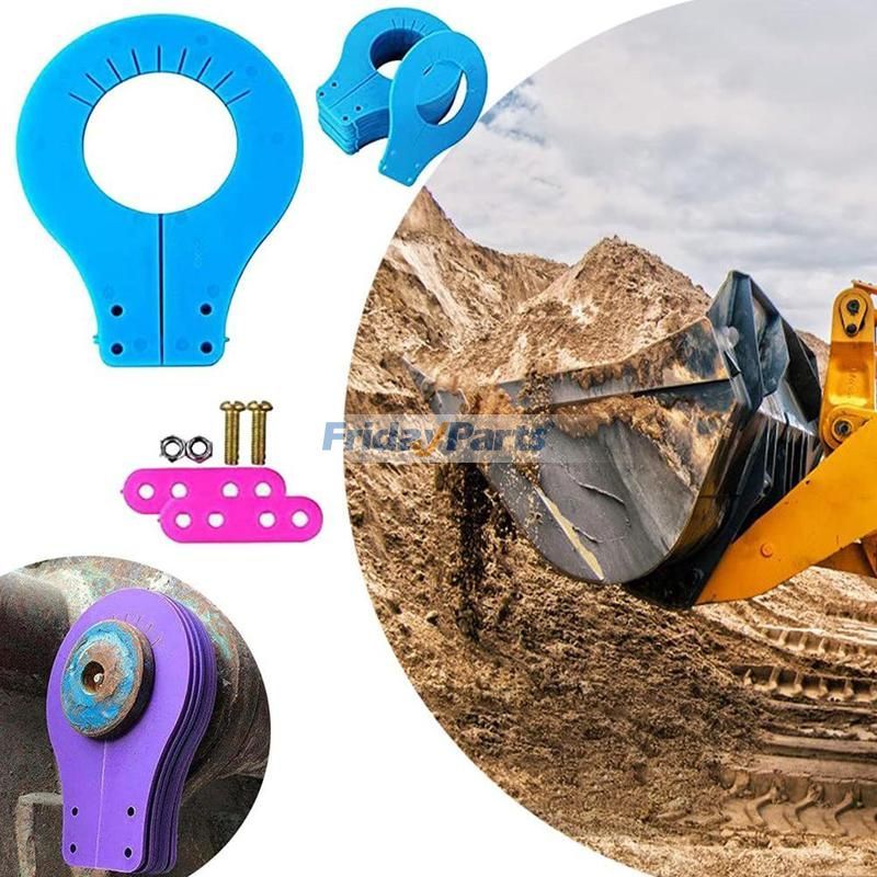 8-teiliges 50-mm-Löffelstift-Unterlegscheiben-Set, nicht demontierbar, für Caterpillar CAT, Bobcat, John Deere, Komatsu, Kubota, Takeuchi, CASE und KompaktladerFür Takeuchi