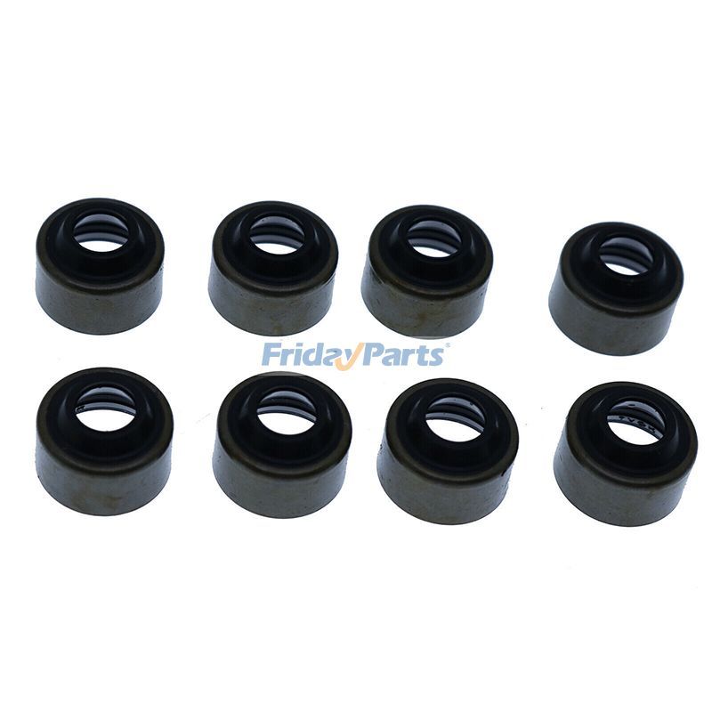 8 piezas de sello de vástago de válvula 6672436 para motor Kubota D1005 D1105 V1505 V3300 V3800 Cargador S100 S220 S250 S300 S330 S630 S650 S70 S750 S770 S850