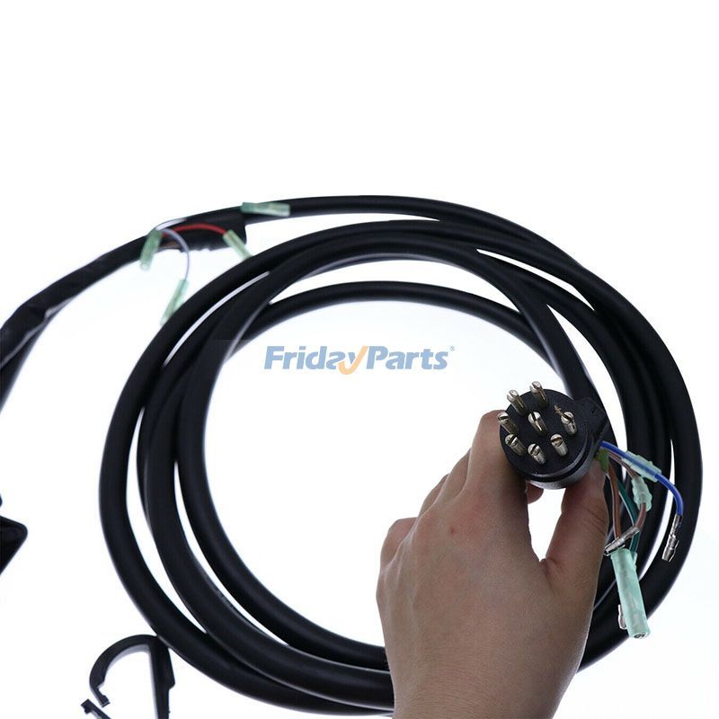 Boîtier de commande à distance pour moteur hors-bord de bateau à 8 broches et 12 fils, montage côté droit, avec câble pour MercurypourPour Mercury