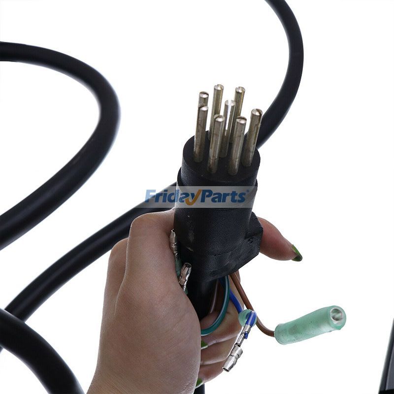 Boîtier de commande à distance pour moteur hors-bord de bateau à 8 broches et 12 fils, montage côté droit, avec câble pour Mercury