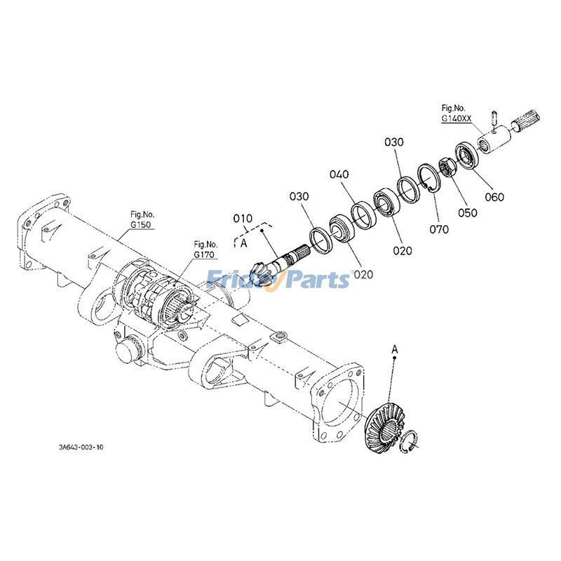 KUBOTA用用クボタ トラクター L48 M4700DT M4900DT M5400DT M5700DT M8200DTN MX4700H MX4800H MX6000H 用 8T ギア シャフト 3C315-42300