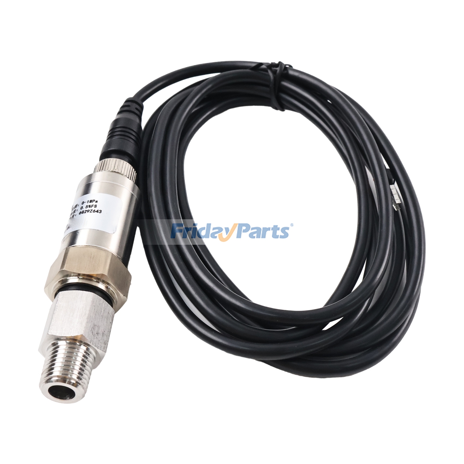 9-30 V, 4-20 mA, 0-1 MPa, R1/4"-Drucksensor mit Adapter für hydraulische Automatisierungs- und Industrieanlagenfür Für andere Marken