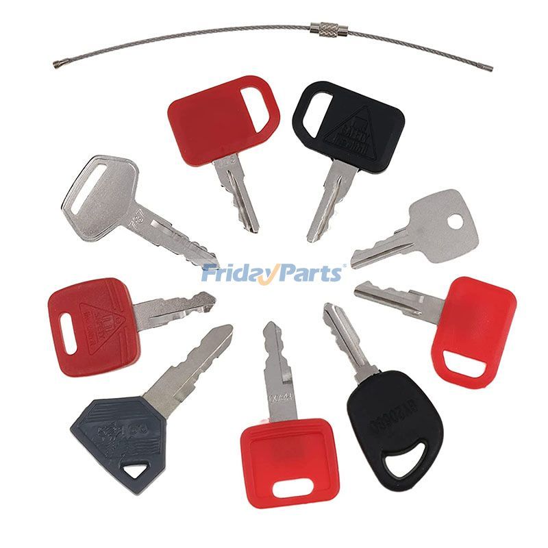 VOLVO用用ジョンディア ボルボ CASE キャタピラー CAT トラクター 重機用イグニッションキー 9個