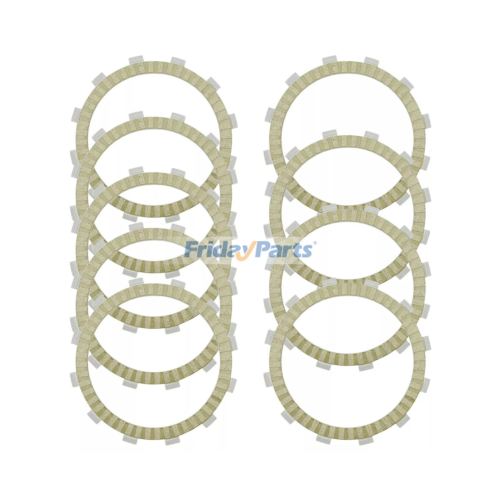 クラッチフリクションプレート 9個 13088-1146 カワサキ バルカン 88 VN1500 1987-1995用