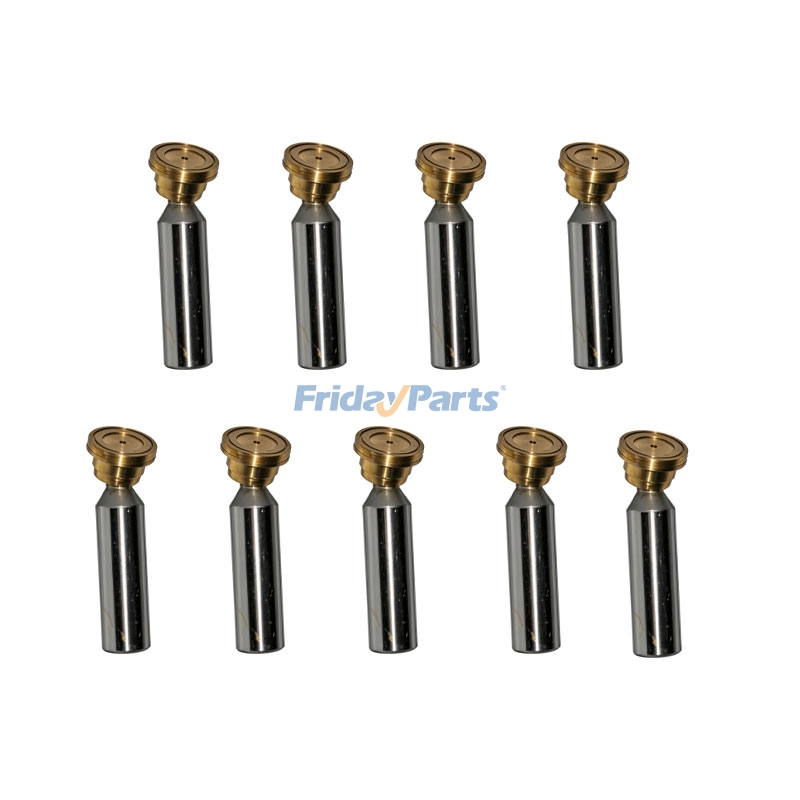 Lot de 9 pistons hydrauliques 8J-2037 pour moteurs Caterpillar CAT 3204, 3304 et 3402, compatibles avec les pelles hydrauliques 215 et 215B.