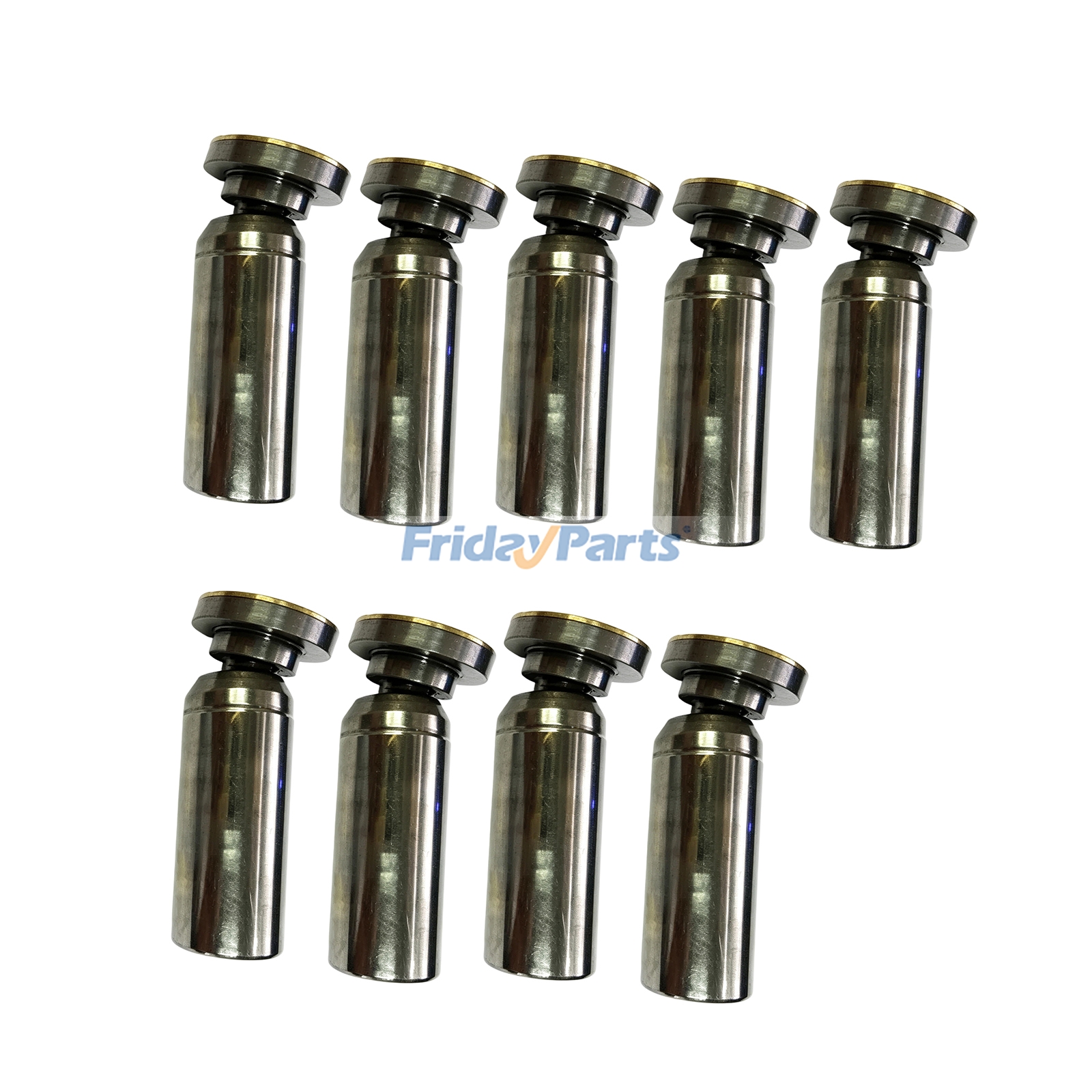 9 piezas de pistón de bomba hidráulica 708-2J-13310 para excavadora Komatsu PC490-10, PC490-11, PC490LC-10 y PC490LC-11 para Excavadora