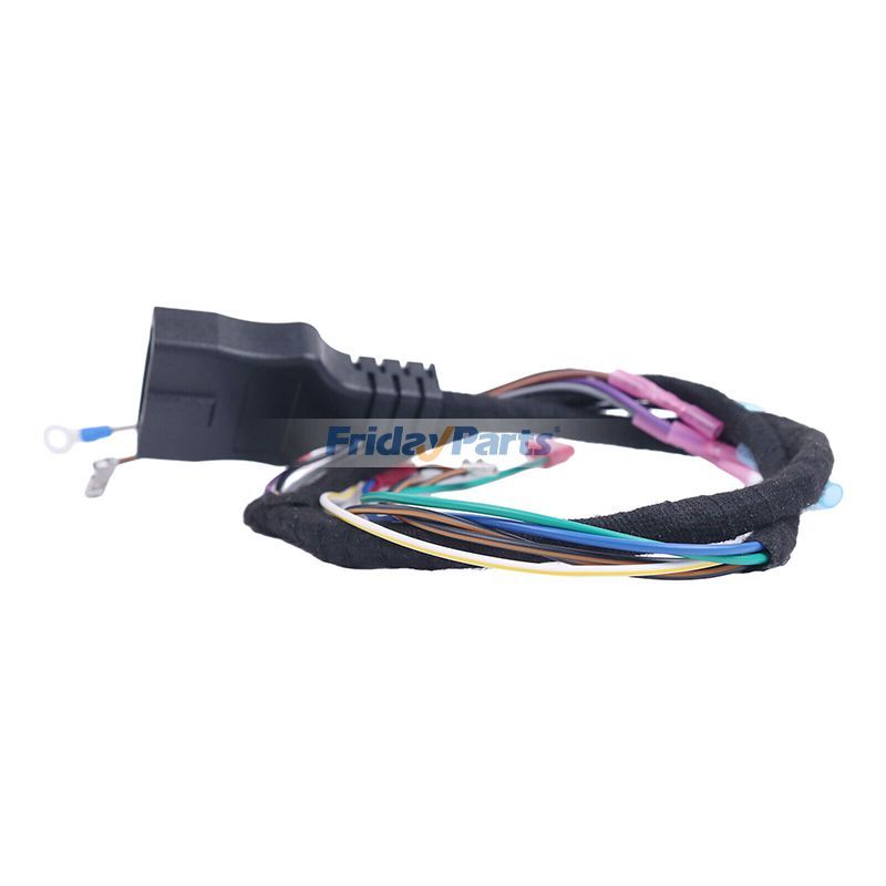 9 Pin Plow Side Wiring Harness compatible with Fisher and Western snowplows, featuring durable insulated cables and weather-resistant connectors for reliable power and control connections