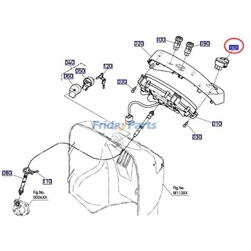 9 Pin Switch For KUBOTA Tractor