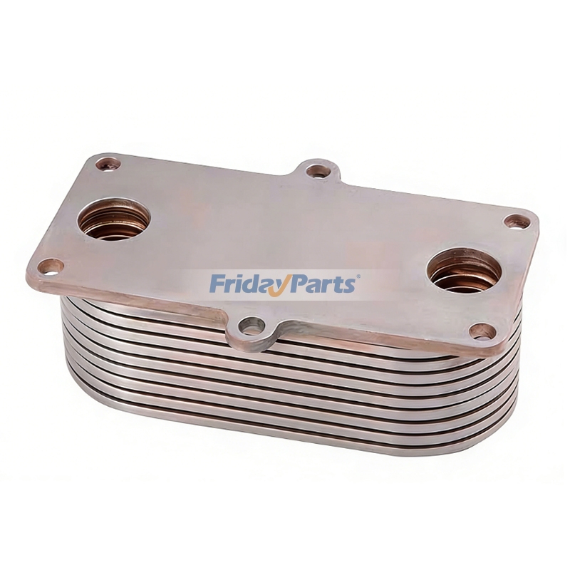 Enfriador de aceite de 9 placas RE59298 RE560754 para motores John Deere 3029 4045 6068 Tractor 6110 6210 6310 6410 7505 7630 7730 Excavadora 180GLC 210G 230LC 250GLC Para JOHN DEERE