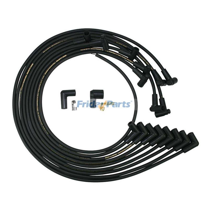 90-Degree High Energy Ignition Sleeve Spark Plug Wire Set 9867M SP10-390-1010 for Small Block Chevrolet Chevy Engine 305 350 400