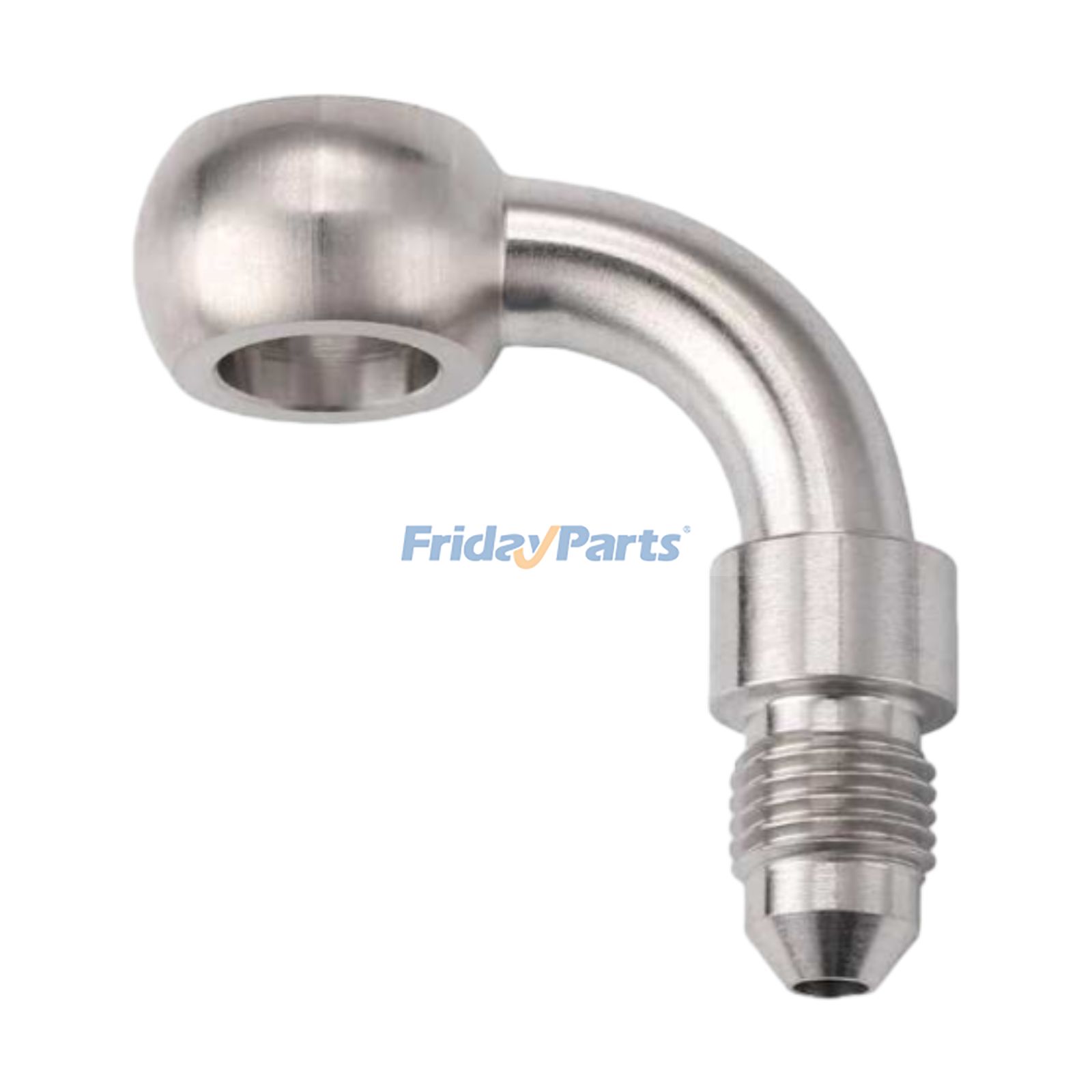 90° Male to 10mm 3/8" Banjo Stainless Steel Brake Hose Fitting Adapter BJ13-90Z