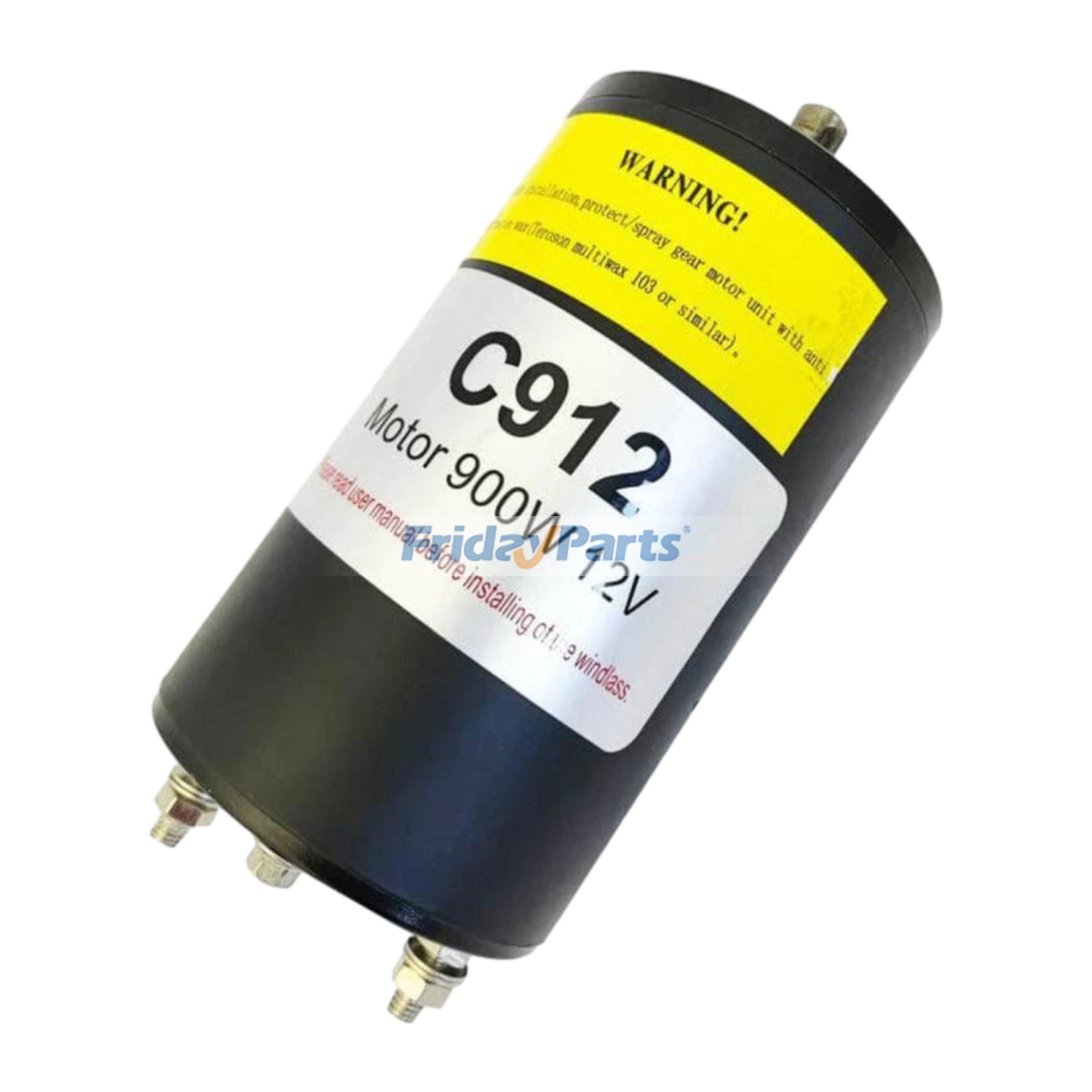 900W 12V Winch Motor Replacement for Maxwell Marine B912MOTOR C912