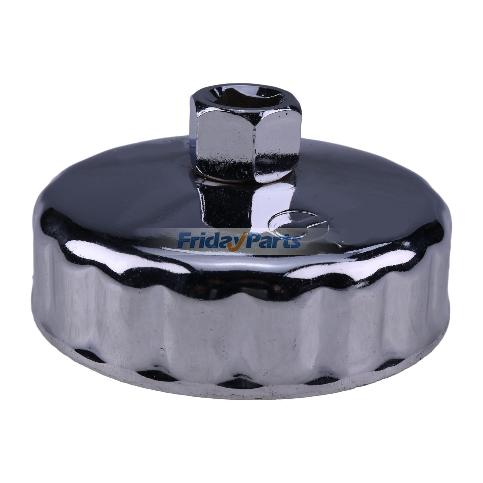 906 86mm 18 Flute Oil Filter Cap Wrench Socket Removal Tool Heavy-Duty Steel Construction for Automotive Industrial Agricultural