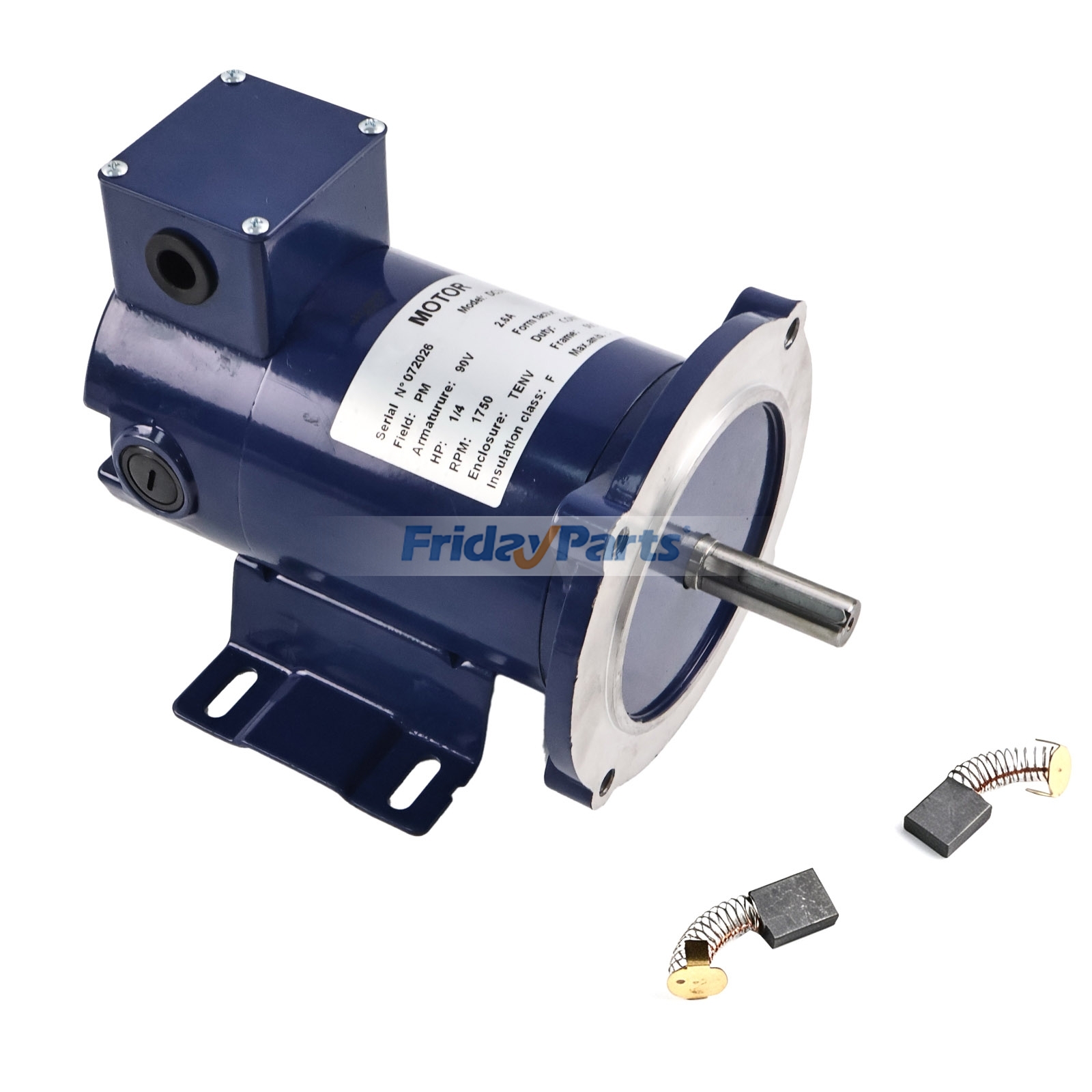 90V 1/4HP 1750RPM 56C Permanent Magnet DC Motor Replacement for Hallmark Industries MD0502C
