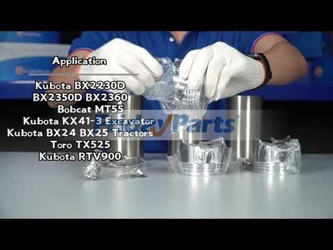 Kit de reparación y reconstrucción para motor Kubota D902 Bobcat Mini cargadora de cadenas MT55 Para BOBCAT