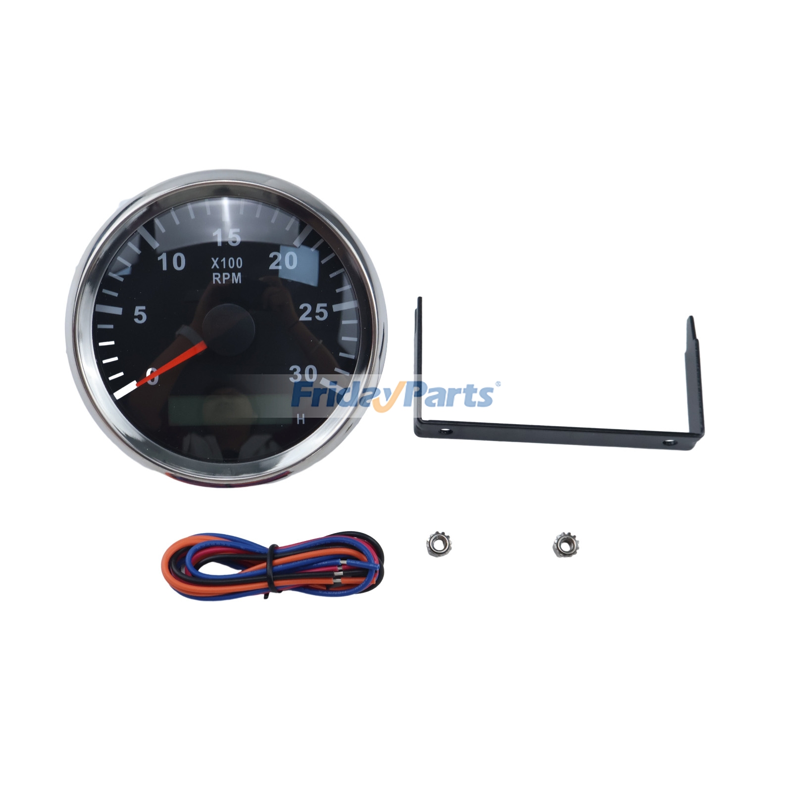 Tacómetro de 9~32 VCC AT302762 para retroexcavadora John Deere 4045 (210C, 300D, 310D, 310SE, 315SE, 315C, 410B, 410C, 510C, 610C, 610B, 710B, 710C, 710D)