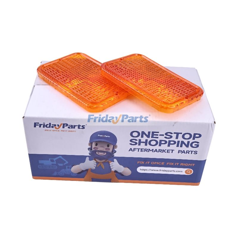 2Pcs Amber Lens RE70020 for John Deere Tractor 4010 4100 4110 4115 4120 4200 4300 4400 4500 4600 4700