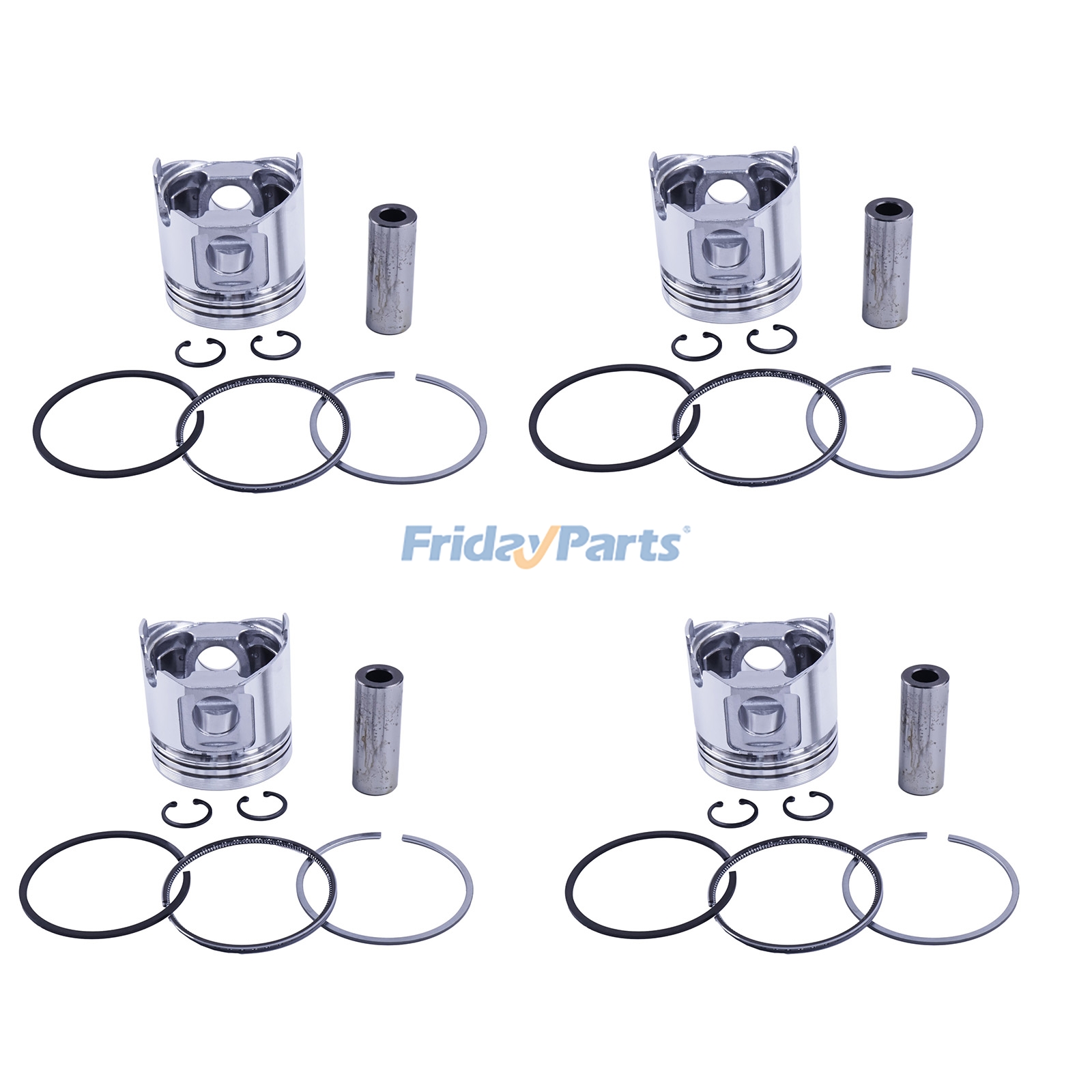 Piston & Piston Ring Set AM878606 for Yanmar Engine 3TNE84 4TNE84 Tractor 4300 4500 4600