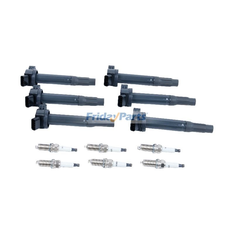 Bujía y bobina de encendido UF487 (6 unidades) para Toyota Sienna, Avalon, Camry 4Runner, Lexus RX350, ES350 de FridayParts