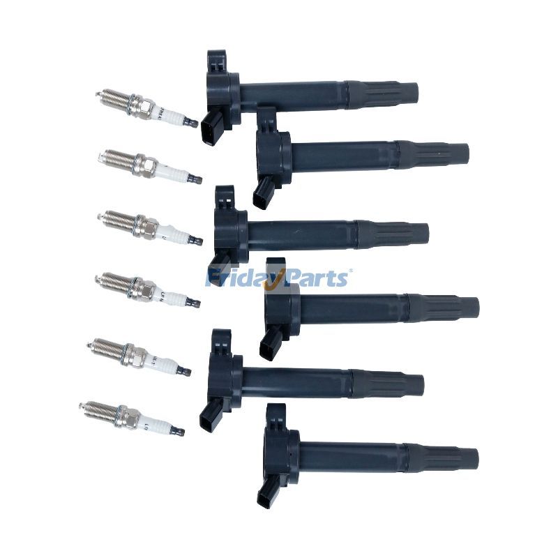 Bujía y bobina de encendido UF487 (6 unidades) para Toyota Sienna, Avalon, Camry 4Runner, Lexus RX350, ES350