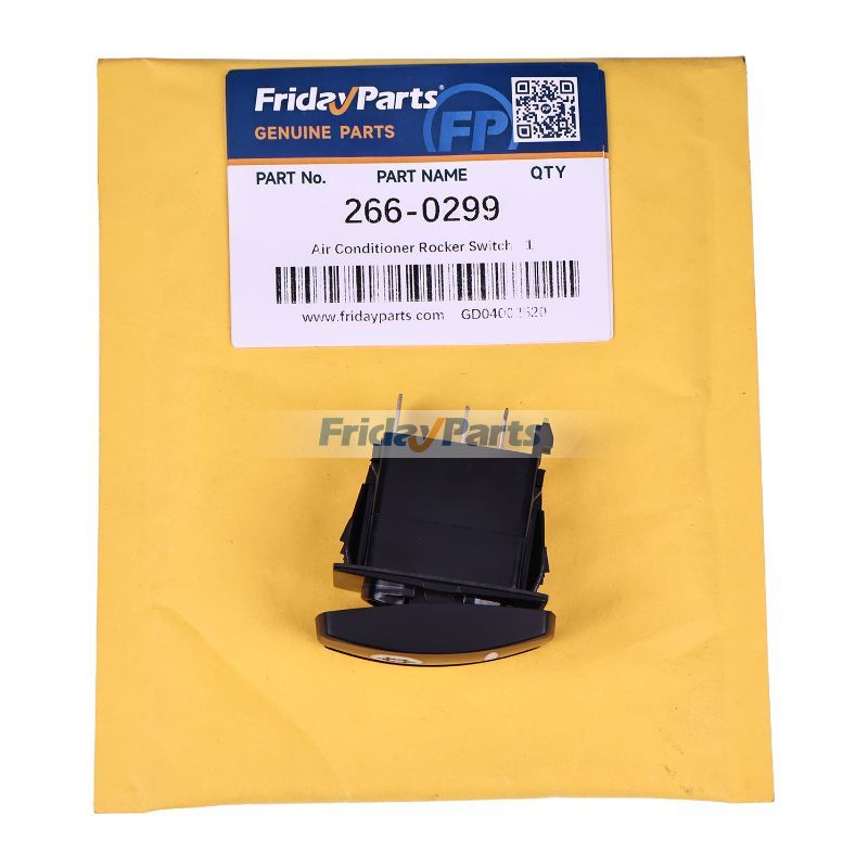 Interruptor basculante del aire acondicionado 266-0299 para cargadora Caterpillar CAT Engine 3044C C3.4 236D 246D 259D 272C 279D 299D