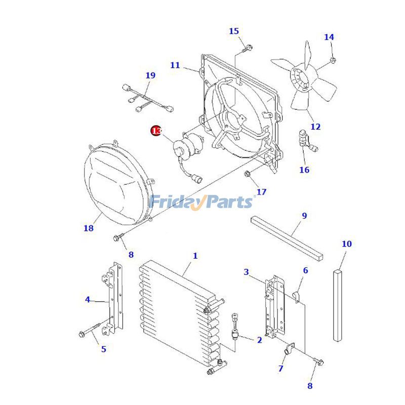 A/C Blower Motor For KOMATSU Loader