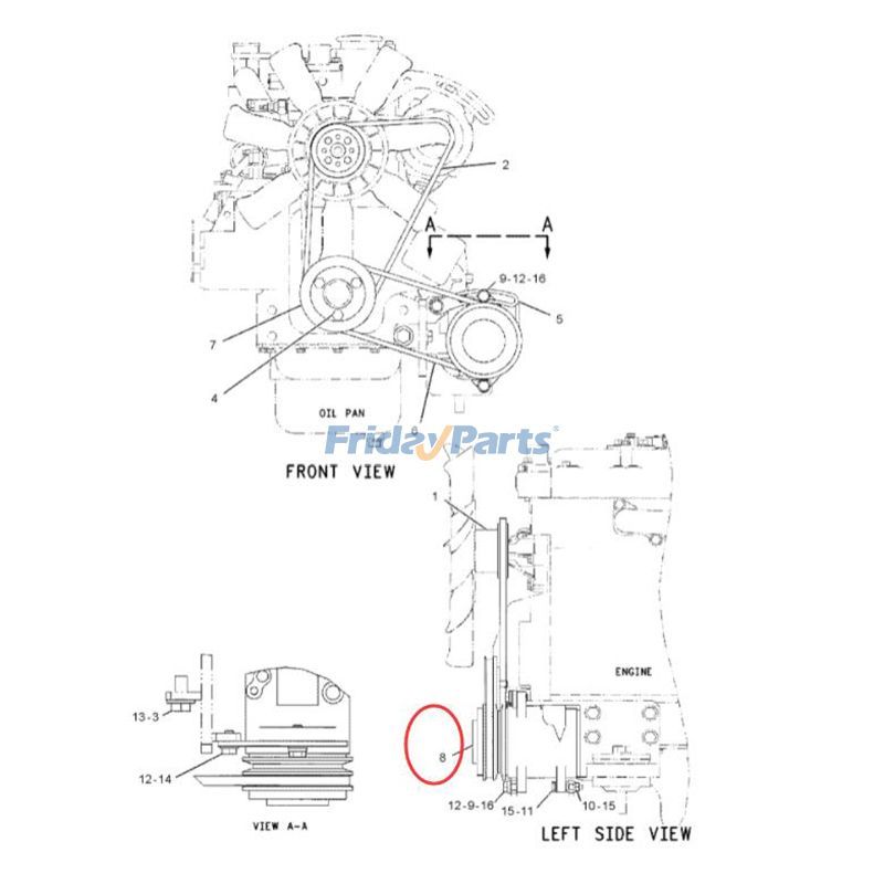 Excavator A/C Compressorerpillar CAT