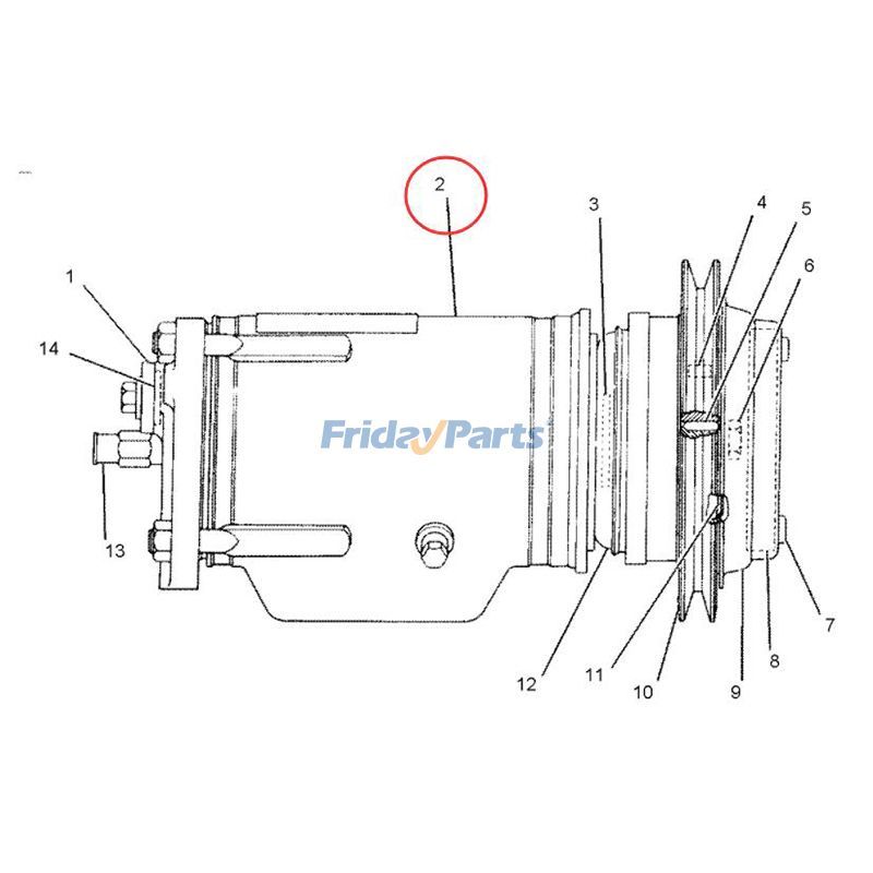 FridayParts A/C Compressorerpillar CAT