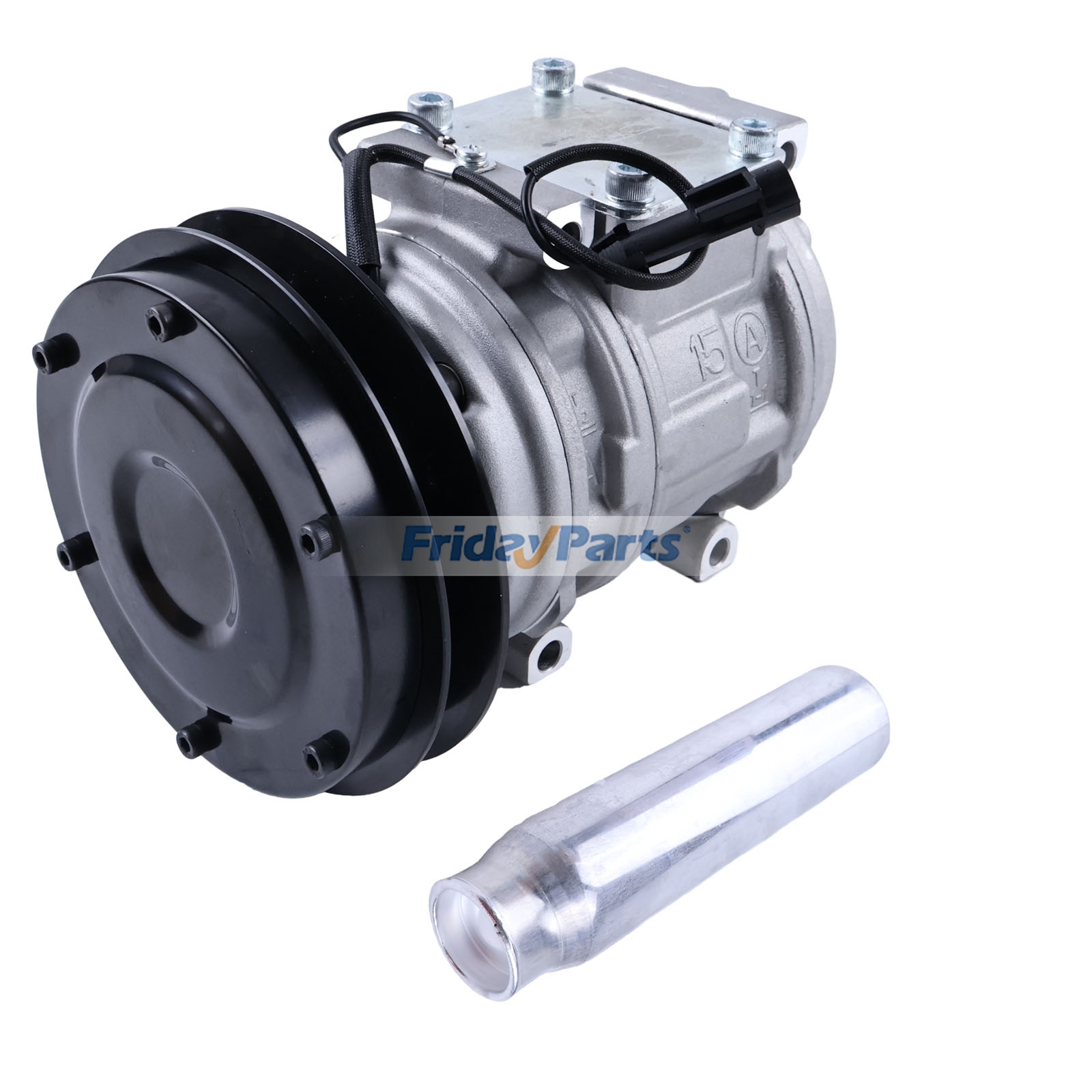 A/C Compressor 33770-50050 & Receiver Drier 3F999-01740 for Kubota Tractor M110 M120 M7580 M8580 M9580