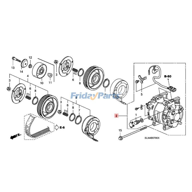 FridayParts Klimakompressor passend für 4-Türer, 1,5 l