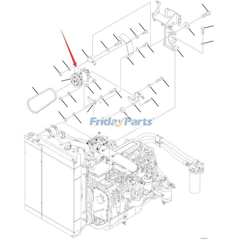 A/C Compressor Tracked Feller Buncher for Others