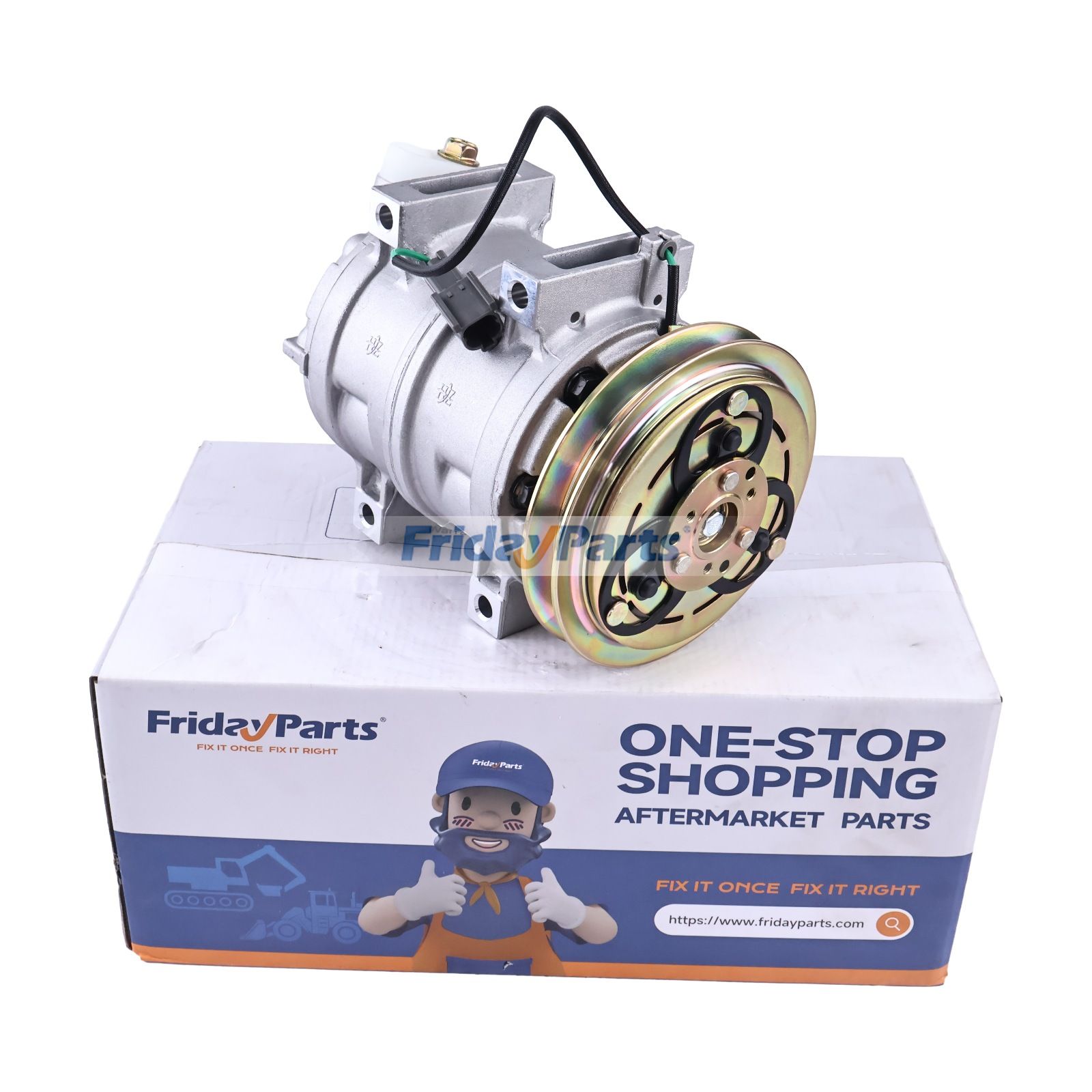 DKS15CH A/C Compressor 506011-6800 for Komatsu Excavator PC100-6 PC120 PC210 PC300 PC350 PC400