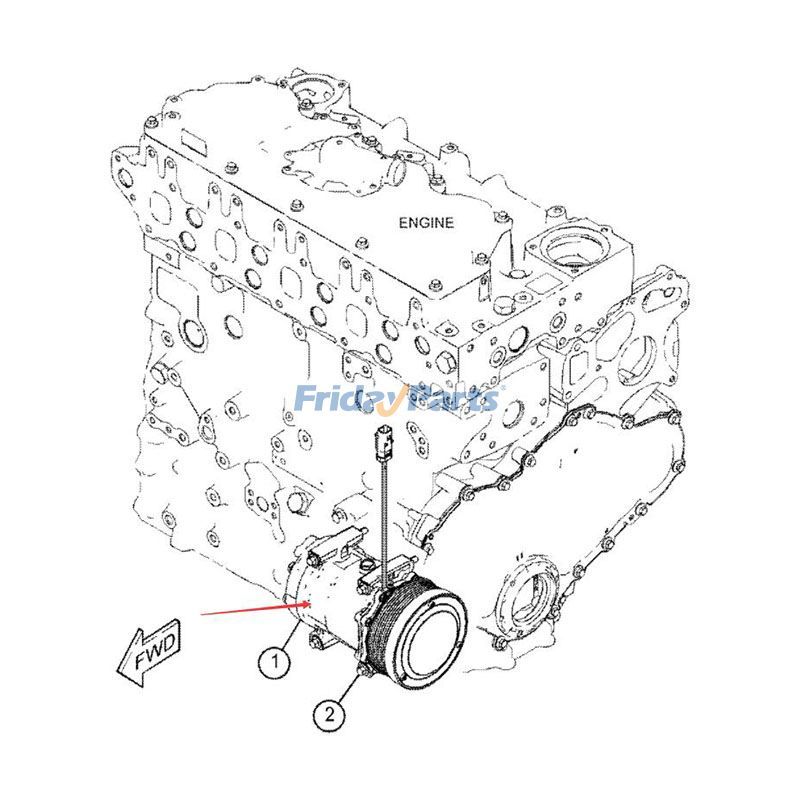 A/C Compressorerpillar CAT 333 in Stock in China