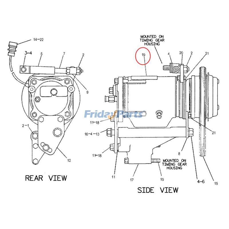 FridayParts A/C Compressorerpillar CAT