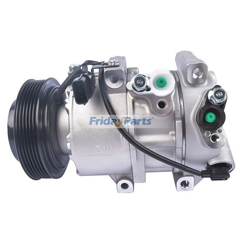 ALeadingr AC Compressor Kit For Hyundai Accent 1.6L 2012-2016 - New Dve12 Clutch Assembly