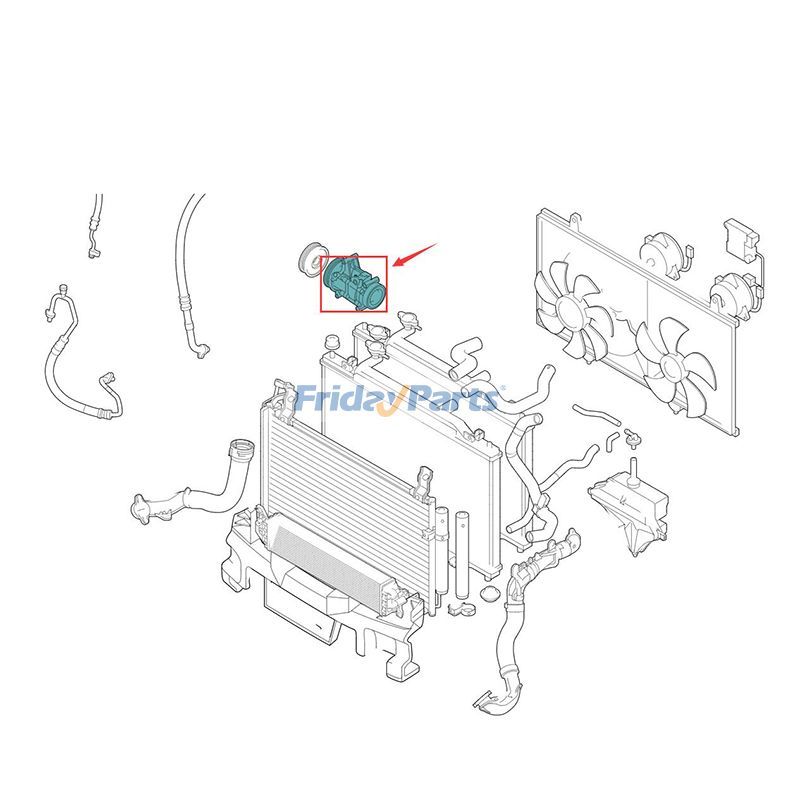 Compresseur de climatisation 2012-2014 3 2,0 L 2014-2016 6 2,5 Lpour Véhicule