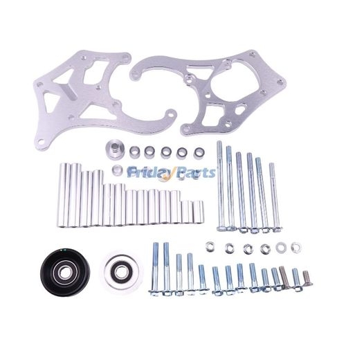 A/C Compressor Bracket TD944-Silver-T for GM Engine LSX LS1 LS2 LS3 LS6 ...