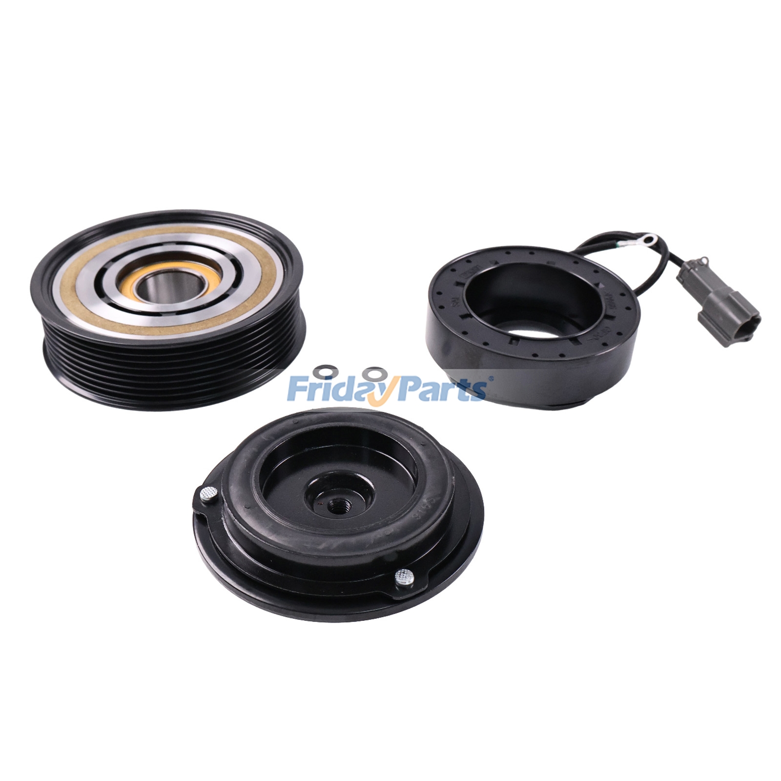 A/C Compressor Clutch Kit compatible with Engine,Excavator