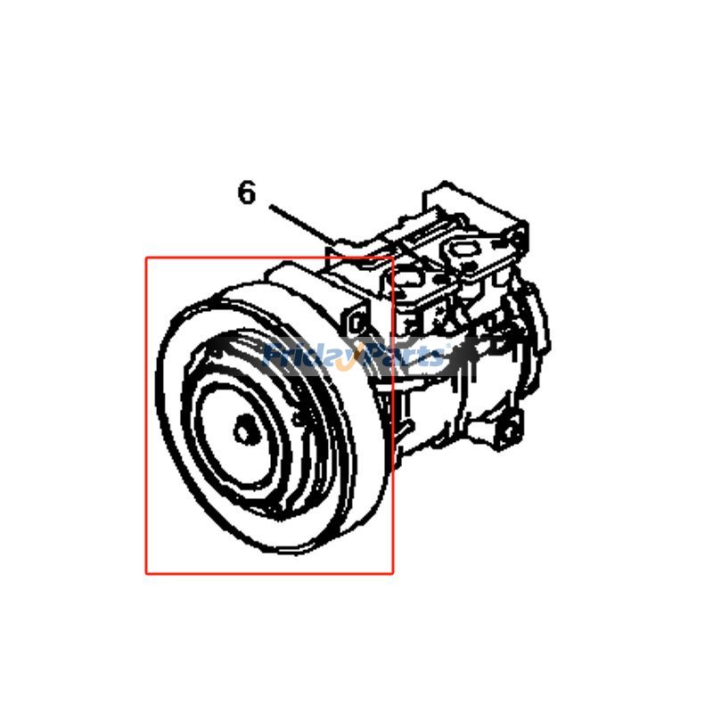 A/C Compressor Clutch Kit for Engine,Excavator