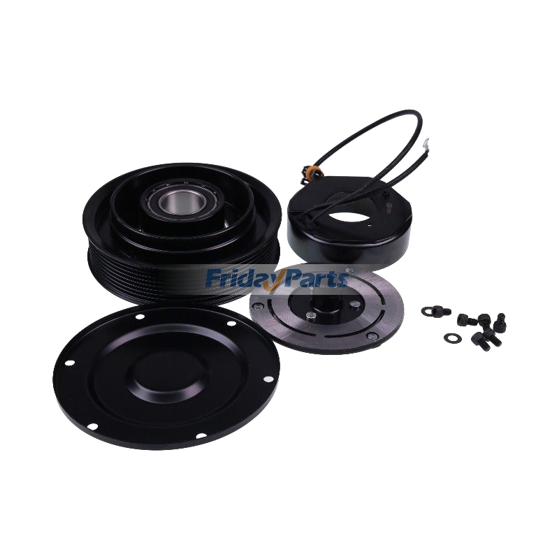 A/C Compressor Clutch Kit RE52508 for John Deere Engine 4.5L 6.8L 4045 6068 6076 6081 Tractor 5210 5220 5310 5320 5410 5420 5510