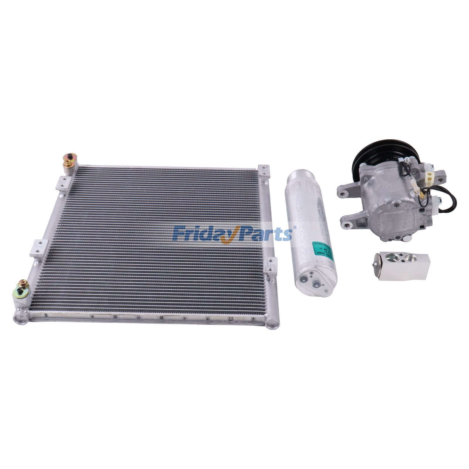  A/C Compressor & Expansion Valve & Receiver Drier & Condenser For KUBOTA