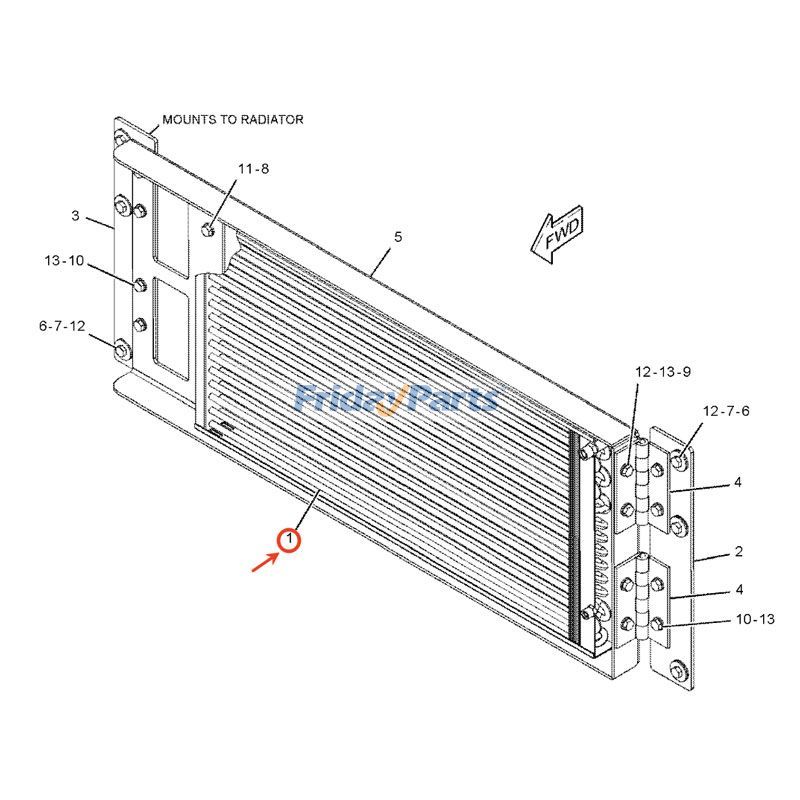 Condensador de aire acondicionado 248-8908 275-4256 para motor Caterpillar CAT C15 C18 C32 C9 C7 Motoniveladora 120M 140M 160M 12M 14M 120K 140K 160K Camión 770 772 773 777 Para CAT