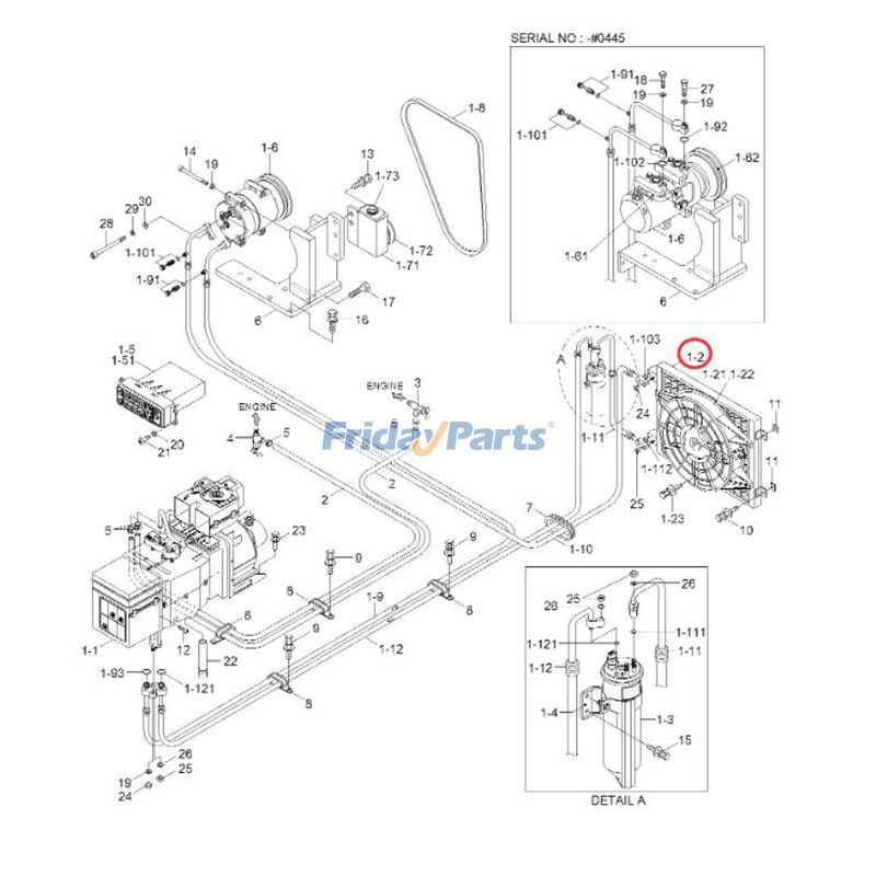A/C Condenser Core for Loader