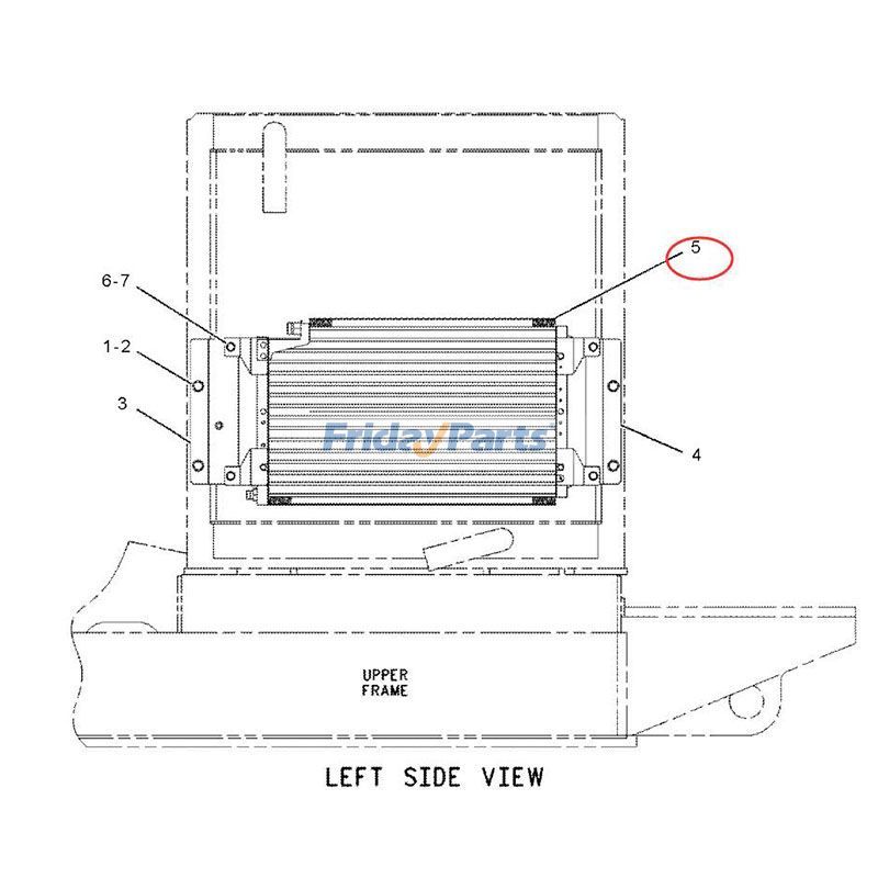 A/C Condenser Core 130-0253 for Caterpillar CAT Excavator